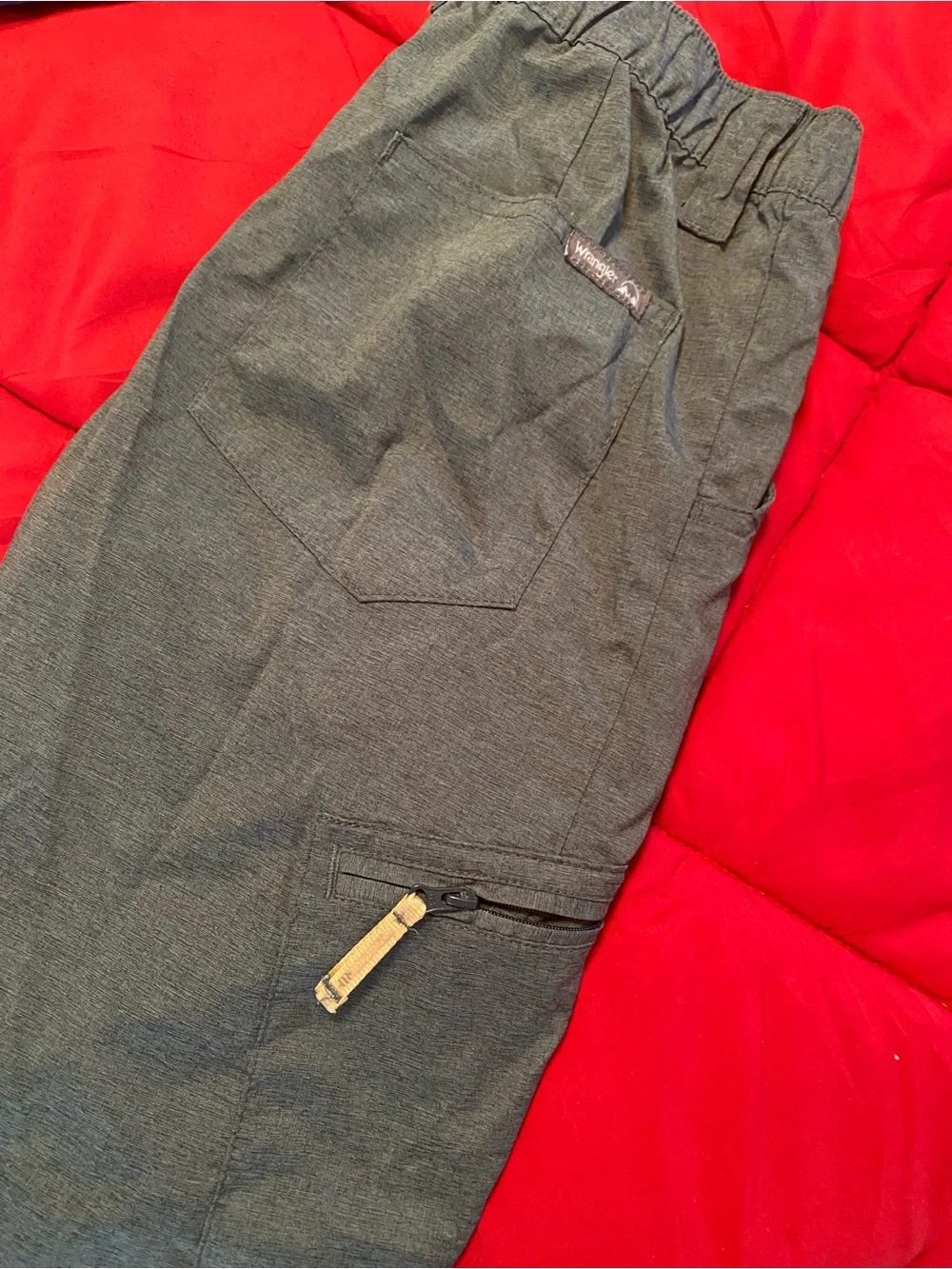 Wrangler Kids' Shorts in Blue, Charcoal & Cream